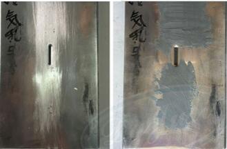 用聚力牌铸铁修补剂修补铸铁表面砂眼，原来如此简单